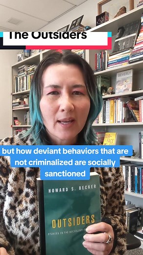 The Outsiders, by Howard Becker, a classic sociology text that I assign in my class Deviant Sociology, along with a written assignment where students apply the theory to an example. . #booktok #sociology #book #nonfiction
