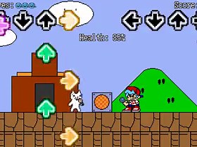 FNF vs Cat Mario Rage Mix