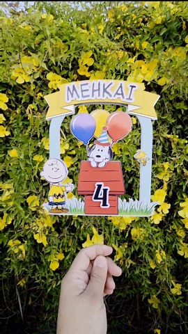 Peanuts/ Snoopy Cake Topper - Etsy