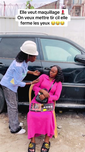 Elle veut maquillage 💄 On veux mettre tir cil elle ferme les yeux 😂😂😂 @Lacrima_pro @Pax Mopao ✪ @𝐑𝐮𝐭𝐡 𝐦𝐨𝐩𝐚𝐨♥️💍✪ @Papa_Photographe @mujinga sdk