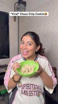 Tried making *Viral* Choco chip cookie🍪|Crazy Me By Nupur🌸#shorts #ytshorts #youtubeshorts #viral