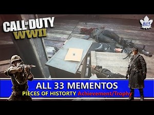 Call Of Duty: WWII - All 33 Mementos Collectibles Locations - Pieces Of History Achievement/Trophy