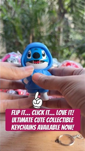 Multi-Face Cartoon Keychain for Kids & Adults – Mood Changing Keychain Toy #cutestationary #adorable