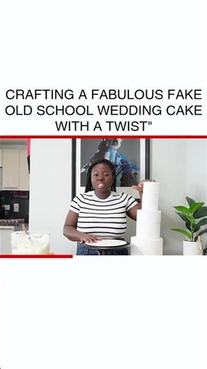 Create a Stunning Faux Vintage Wedding Cake with a Modern Twist #DIY #WeddingCakeMagic