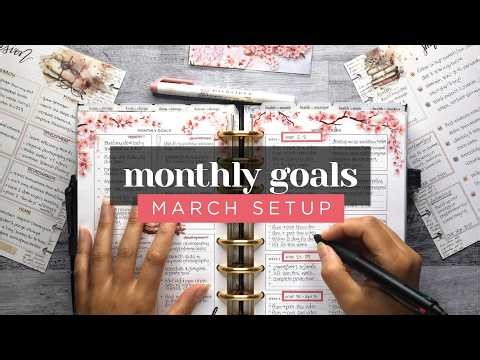 GOAL SETTING 2026 :: March Monthly Goals Setup for Productivity and Success