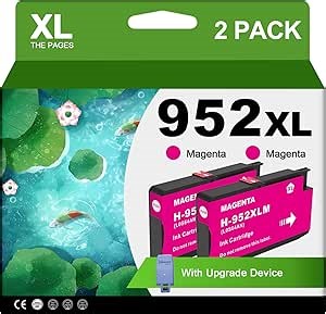 NEXTPAGE 952XL Magenta Ink Cartridges with Upgrade Device Replacement for HP 952XL 952 XL for HP Officejet Pro 7740 8720 8710 8210 8715 8740 8702 8730 8725 Printers (952XL Magenta High-Yield 2 Packs)