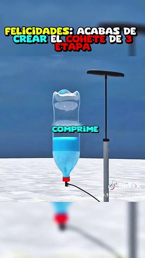 Descubre cómo funciona un cohete de agua impulsado por presión y reacción. Física real, aerodinámica y sistema multietapa en acción. Ingeniería experimental que transforma una botella en propulsión vertical. Así nace el cohete de agua de tres etapas. #CoheteDeAgua #ExperimentoDeFísica #InventosQueCambiaronElMundo #ScienceFacts #Engineering