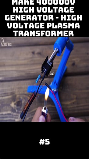 #Make 400000v High voltage generator (easily) - High voltage PLASMA transformer