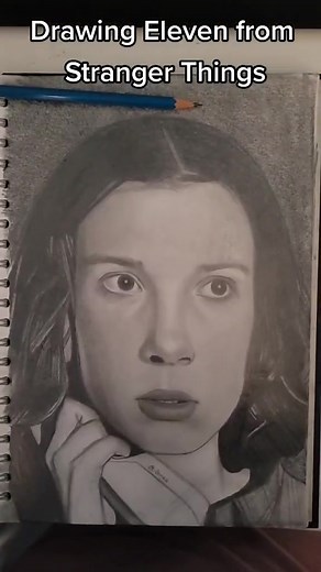 Stranger Things Eleven Drawing: Realism Artwork Tutorial