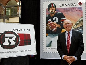 Canada Post CFL stamp for Ottawa honours Russ Jackson, Redblacks