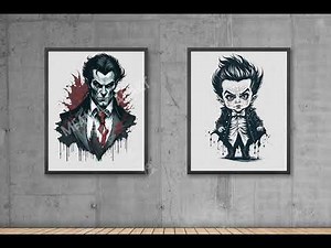 20 Vampire & Gothic Ai-Generated Dark & Mysterious Downloadable Digital Generated PNG Clipart Files!