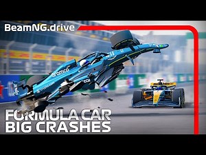Formula Car BIG CRASHES #9 | BeamNG.drive | F1-F2 MOD