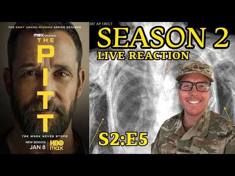 ER Military Doctor LIVE REACTION | Episode 5 | THE PITT Season 2 | Dr. Taylor #fypage #thepitt