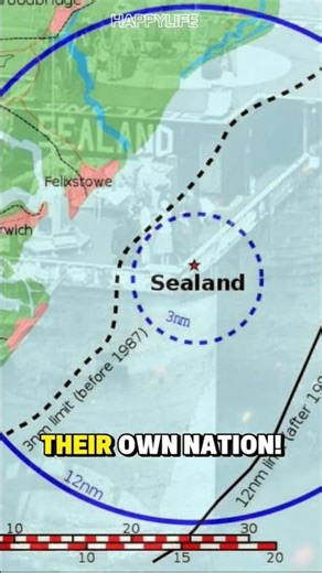 The Country Smaller Than a Football Field! #geographyfacts #weirdcountries #sealand #shorts #fyp