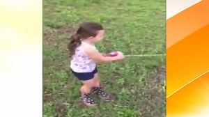 Watch: Little girl appears to catch giant bass