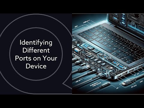 Identifying Different Ports on Your Device