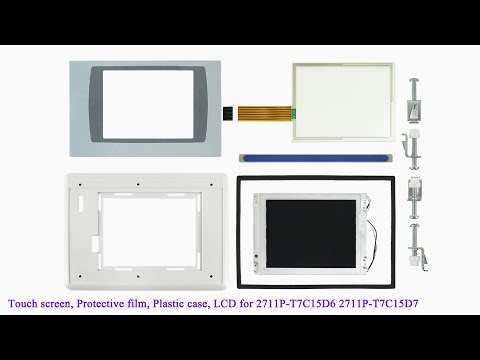 2711P-T7C15D6 2711P-T7C15D7 Front Plastic Case, Touch Screen, Protective film for PanelView Plus 700