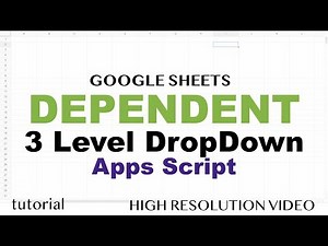 Google Sheets - Dependent Drop Down List for Entire Column, Multiple Levels