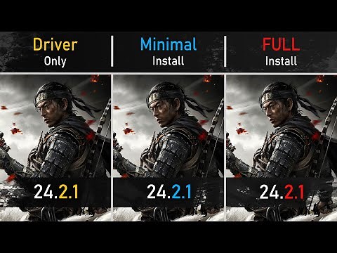 AMD Driver Only vs Minimal vs Full Installation - Features & Performance Benchmarks
