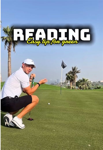 Want to read greens better? 👀⛳️ Step 1️⃣ Find the LOW point of the slope Step 2️⃣ Read the putt from there — always looking UP the hill Why? ✅ From the bottom, you’ll see the contours much clearer than from the top. Better reads = more putts made 💥 . . . ⛳️ @petercowendubai 📍@dubaicreekgolf #fyp #trending #petercowen #petercowenacademy #petercowendubai