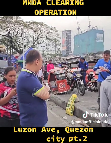 MMDA Motorcycle Clearing Operation on Luzon Ave