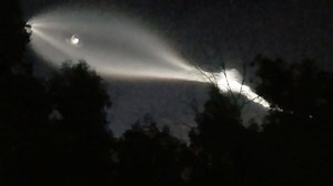 Just saw this from my back yard! Rocket launch from Vandenberg? | John W. Egner