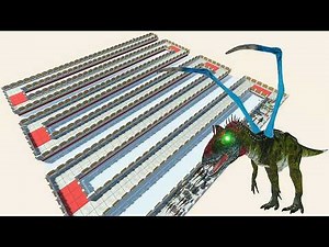 ESCAPE FROM 💀🦖 Alien CRYOLOPHOSAURUS 🔥😱 - Survived Mode - Animal Revolt Battle Simulator