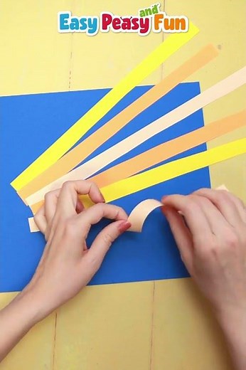 Curly Paper Star Craft for Kids