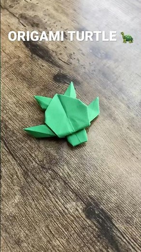 HOW TO MAKE TURTLE ORIGAMI | EASY ORIGAMI TURTLE | PAPER TURTLE FOLDING | PAPERCRAFT TUTORIAL | DIY