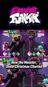 Friday Night Funkin' How the Monster Stole Christmas l Charted #fnf #fnfmods #viral #shorts