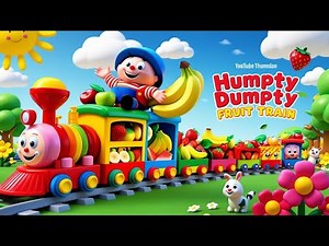 "🚂 Humpty Dumpty's Fruit Train Adventure - Nursery Rhymes Fun for Kids! 🎶"
