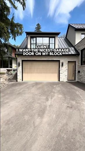 A custom home deserves a garage door that makes a statement 🏡