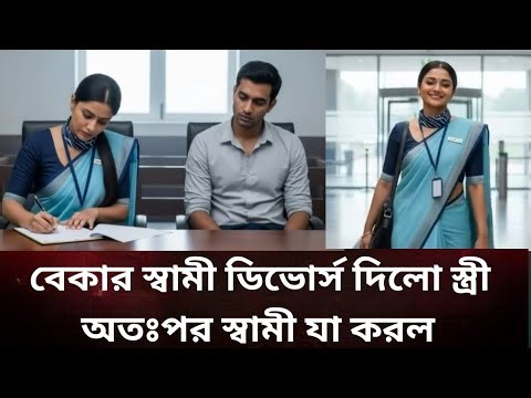 বেকার ভেবে স্বামীকে ডিভোর্স দিলো স্ত্রী অতঃপর স্বামী যা করল | Bangla story | audio story | bd story