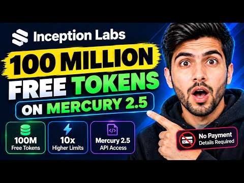 100 Million FREE AI Tokens! Inception Labs API (Tested)