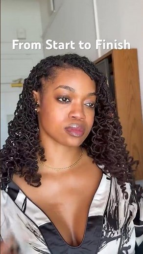 Watch This Transformation… Straight to Curly Locs 😍