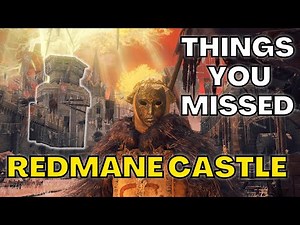 The Top Things You Missed In REDMANE CASTLE! [probably] - Elden Ring Tutorial/Guide/Walkthrough