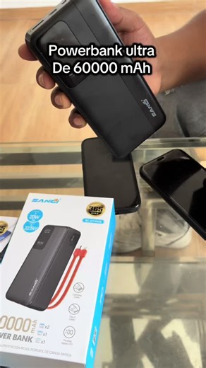 🔌🔋 QUE TU CELULAR NO DECIDA CUÁNDO TERMINA TU DÍA 🔋🔌 Si trabajas, estudias o creas contenido… sabes que quedarte sin batería NO es opción. ⚠️ Con el Power Bank Ultra 60,000 mAh tienes energía de sobra para todo el día (¡y varios más!). 💪 🔥 ¿Por qué lo necesitas? ✅ 60,000 mAh de súper capacidad ✅ Carga tu celular múltiples veces ✅ Carga varios dispositivos al mismo tiempo ✅ Ideal para viajes, oficina y emergencias ✅ Protección contra sobrecarga 📱 Perfecto para quienes usan el celular TODO 