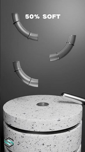 0% vs 100% Long Cylinder Softness Physics Simulation for Beginner