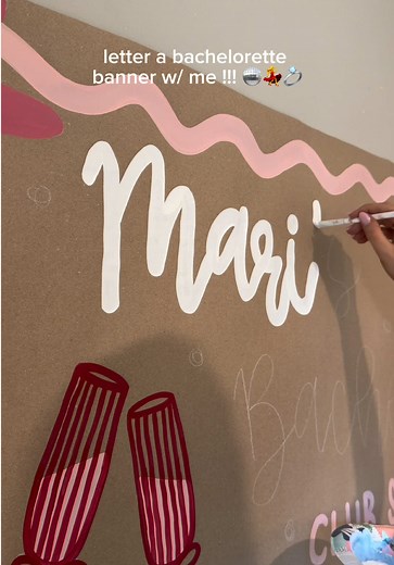 Banner Painting: Wet n Wild Brush & Apple Barrel White