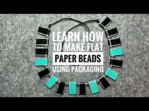 Learn How to Make Flat, Rolled Paper Beads Out of Food Packaging Cardboard Tutorial DIY