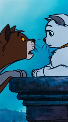 Disney on Instagram: "Paws and enjoy this moment of timeless love from Aristocats. 💙🐾 Celebrate the 55th anniversary and stream the film on @DisneyPlus."