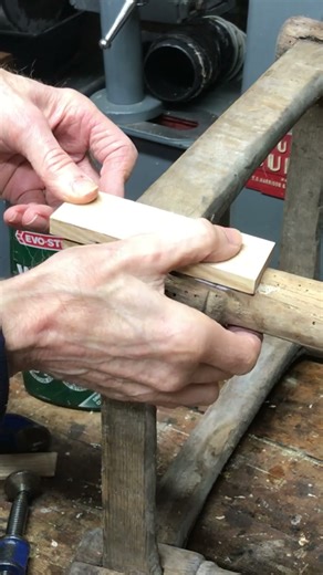 Stool foot repair #restoration #woodworking