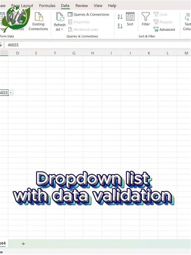 Excel DataValidation Dropdown #Excel #MicrosoftExcel#ExcelTips #DataValidation #DropdownList #Shorts