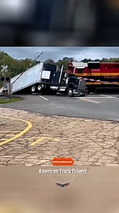 Truck Stuck on Railroad Tracks! Landing Gear Traps It in Place....... #18wheeler #trucking #road #trucks #brake #truckerlife #truckvideos #videoviral #unbelievable #Drivers #americantruckdrivers #trucker #truckdriverslife #moments #peterbilt #reels #Wow #TruckDriver #dashcam #truckstuff #oldtrucks #wtfmoment #vehicles #tractortrailer #tractor #viralvideos #cdl #dumptruck #drivers #semitrucks | American Truck Drivers