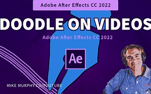 After Effects教学视频11AE如何使用笔刷在视频上画线涂鸦How To Doodle on Videos Using Brush Tool