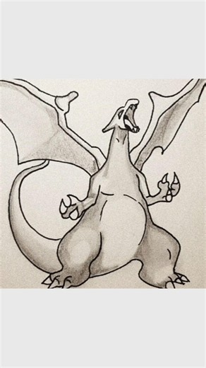 Charizard drawing step by step #shorts #pokemon