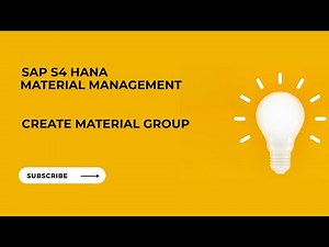 SAP MM-Create Material Group | Configuration of Material Master