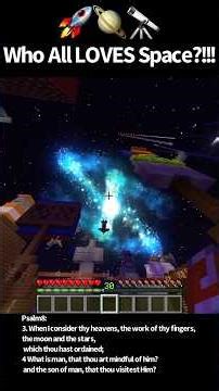 MINECRAFT, But SPACE! #recourcepack #fun #space # Optifine