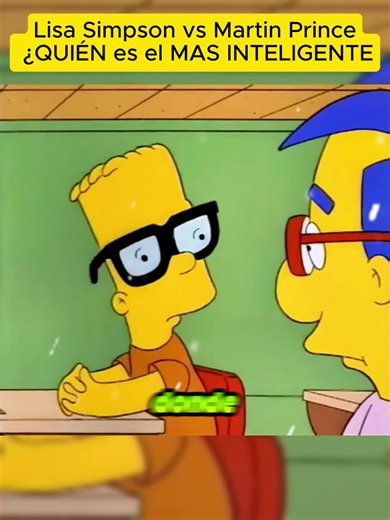 Lisa Simpson vs Martin Prince: ¿Quién Gana?