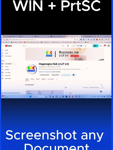 WIN PrtSc windows shortcut to screenshot any document or file#windows #windows11 #windowstips #ethiopian_tik_tok #habeshatiktok #screenshot